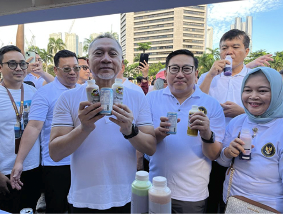 Peringatan HSN di CFD, Bangun Kesadaran Minum Susu